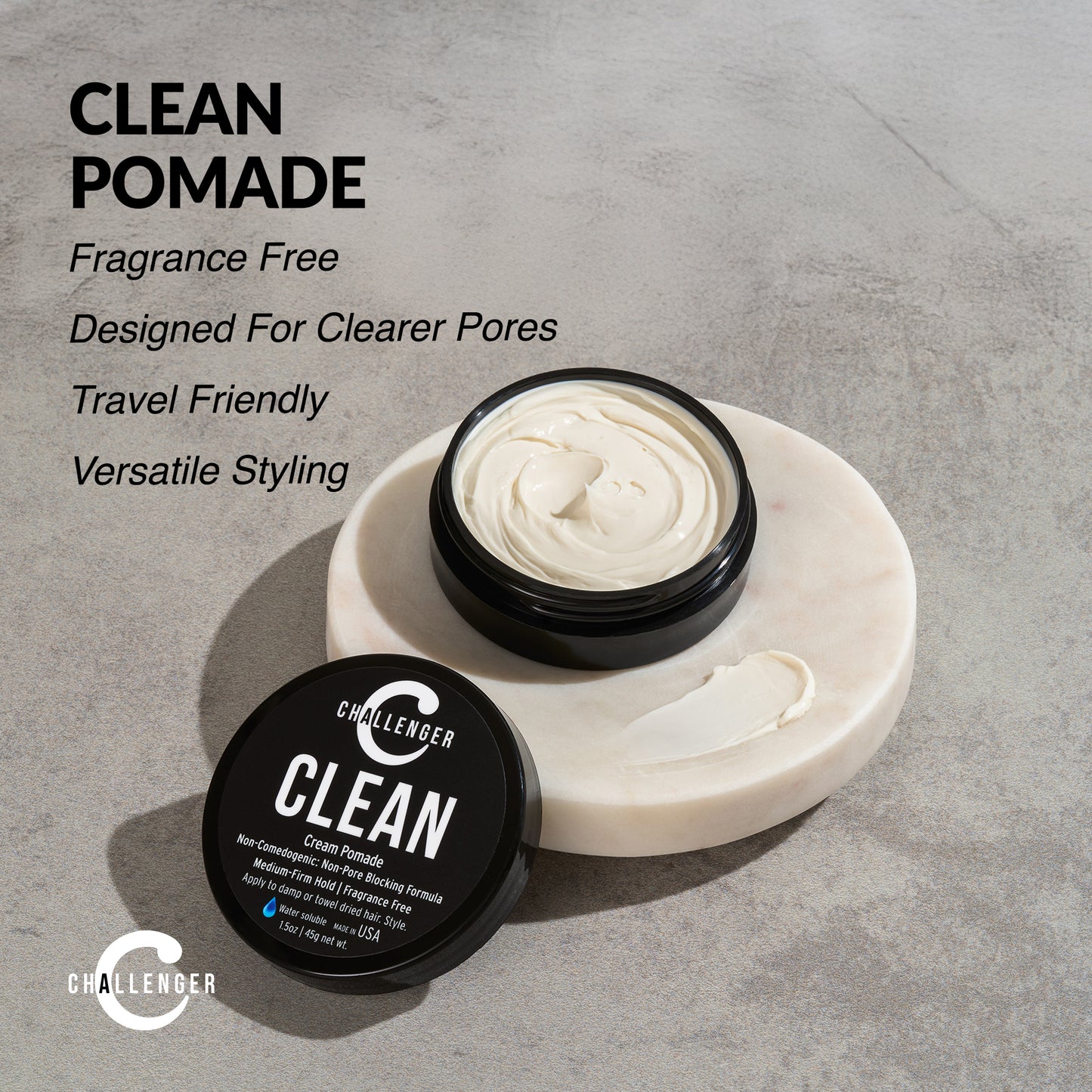 Clean Cream Pomade, 1.5 Ounce