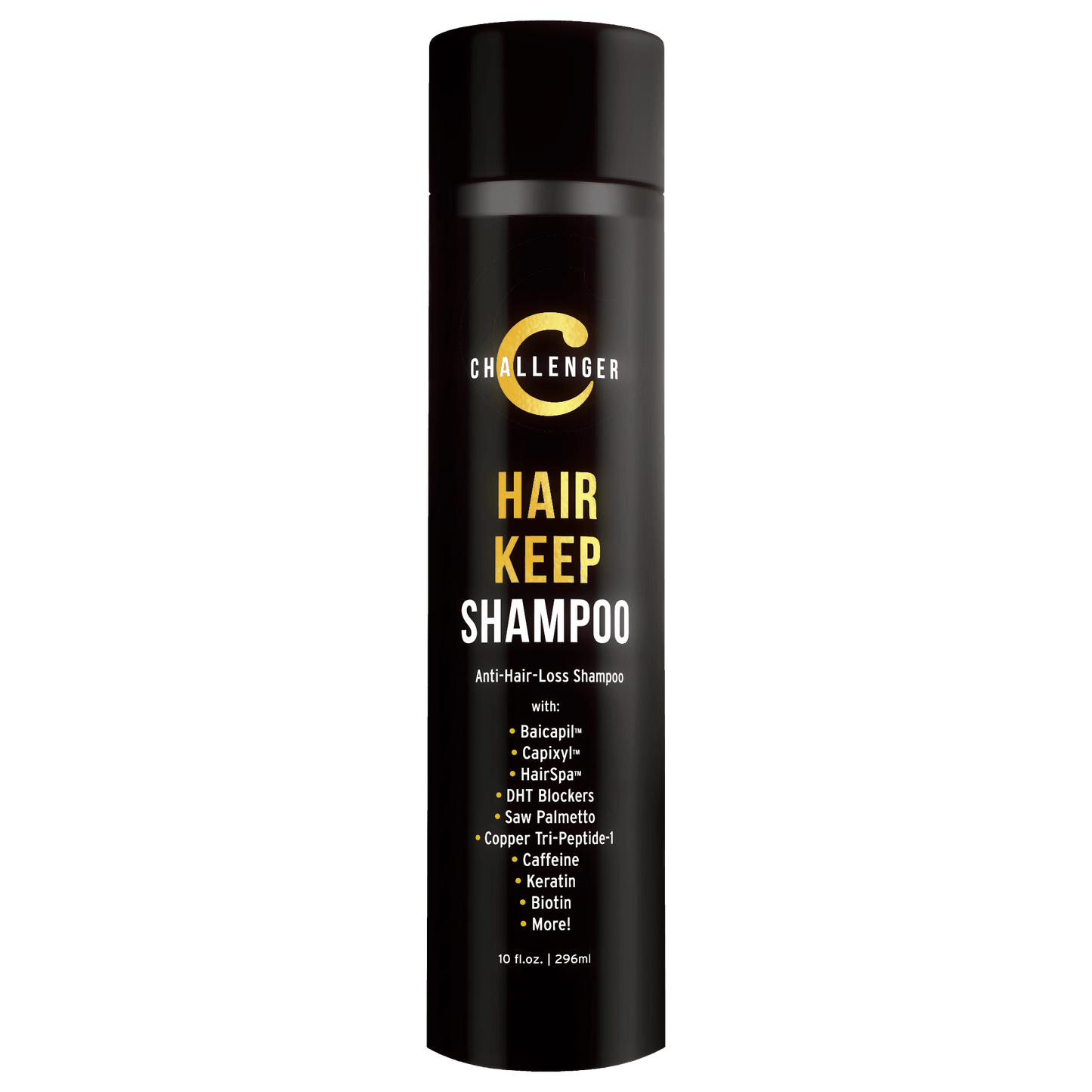 Challenger Hair Keep Shampoo, 10 Ounce | DHT Blocking, Hair Growth Shampoo - CHALLENGER MEN'S CARE