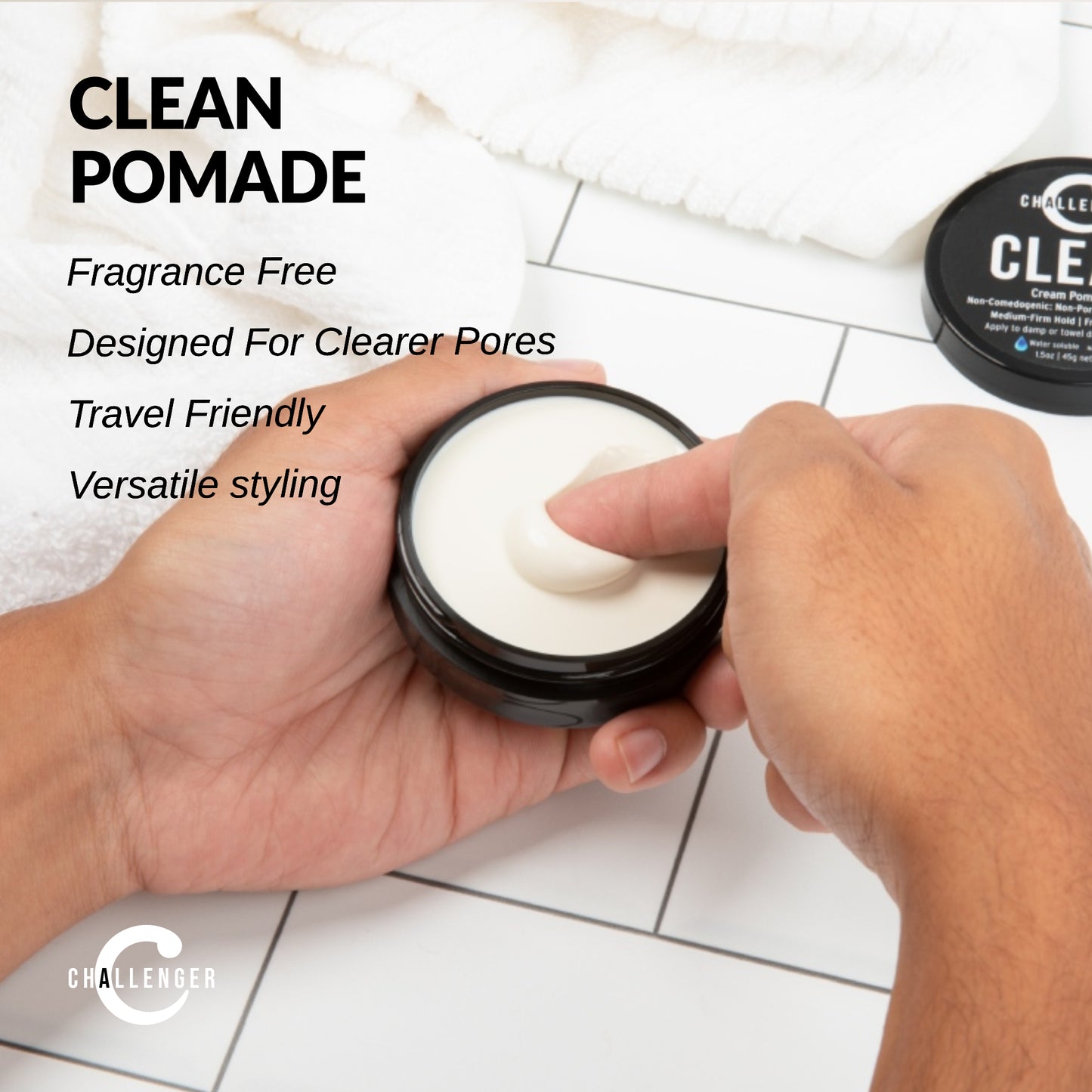 Clean Cream Pomade, 1.5 Ounce