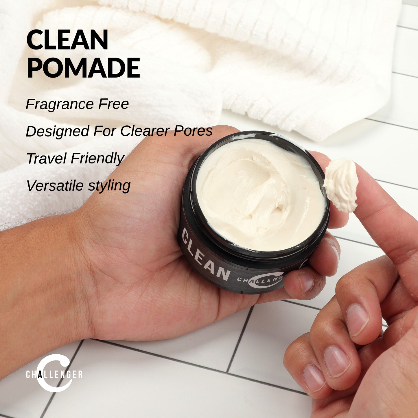 Clean Cream Pomade, 3 Ounce