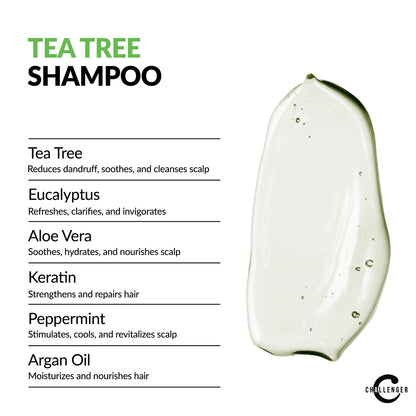 Tea Tree Shampoo, Conditioner, & Fresh Body Wash Trio, 3X 16 Ounce Bottles