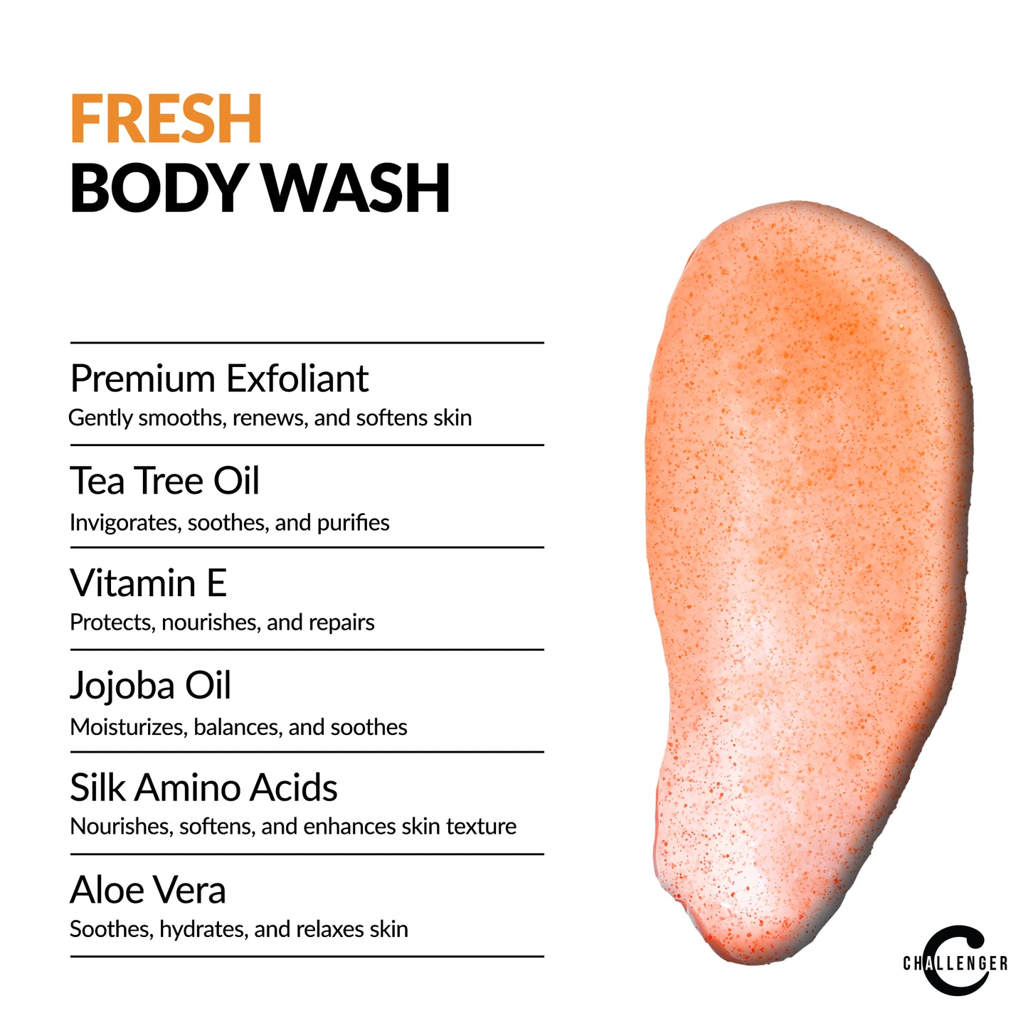 Fresh Body Wash, 16 Ounce