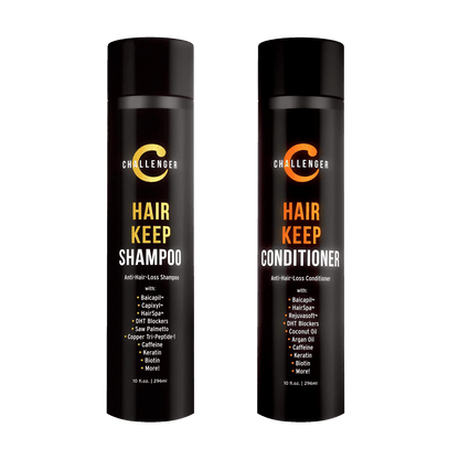 Challenger Hair Keep Shampoo & Conditioner, 2X 10 Oz Bottles - CHALLENGER MEN'S CARE