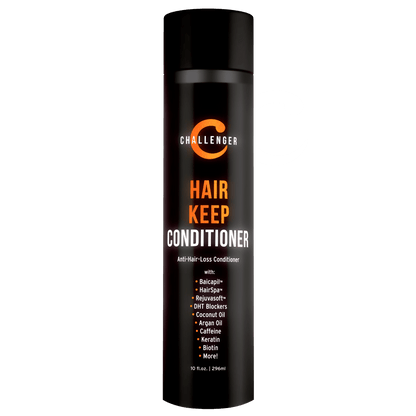 Challenger Hair Keep Conditioner, 10 Ounce | DHT Blocking, Hair Growth Conditioner - CHALLENGER MEN'S CARE
