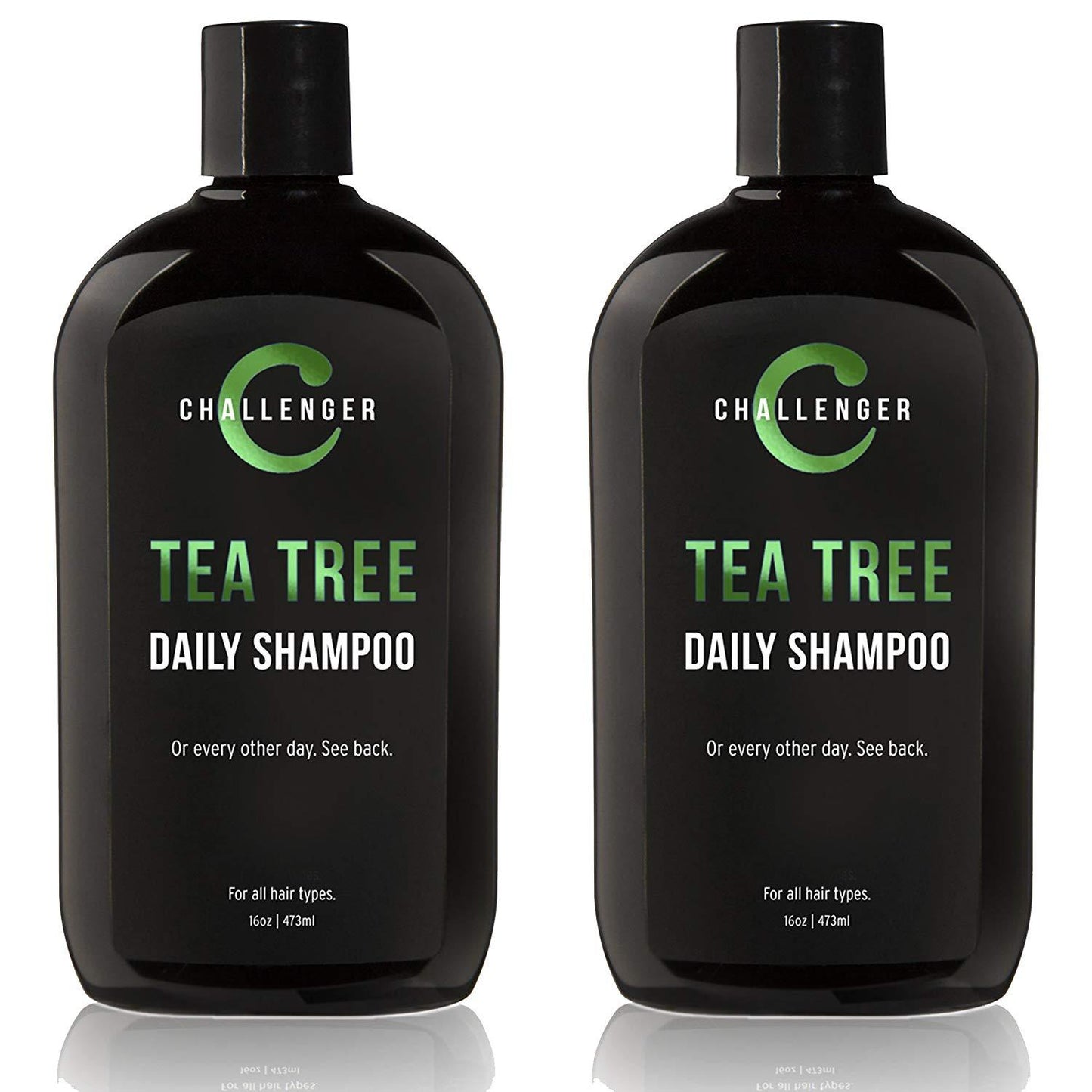 Challenger Tea Tree, Argan, Biotin, Shampoo - 2 pack 16oz - CHALLENGER MEN'S CARE