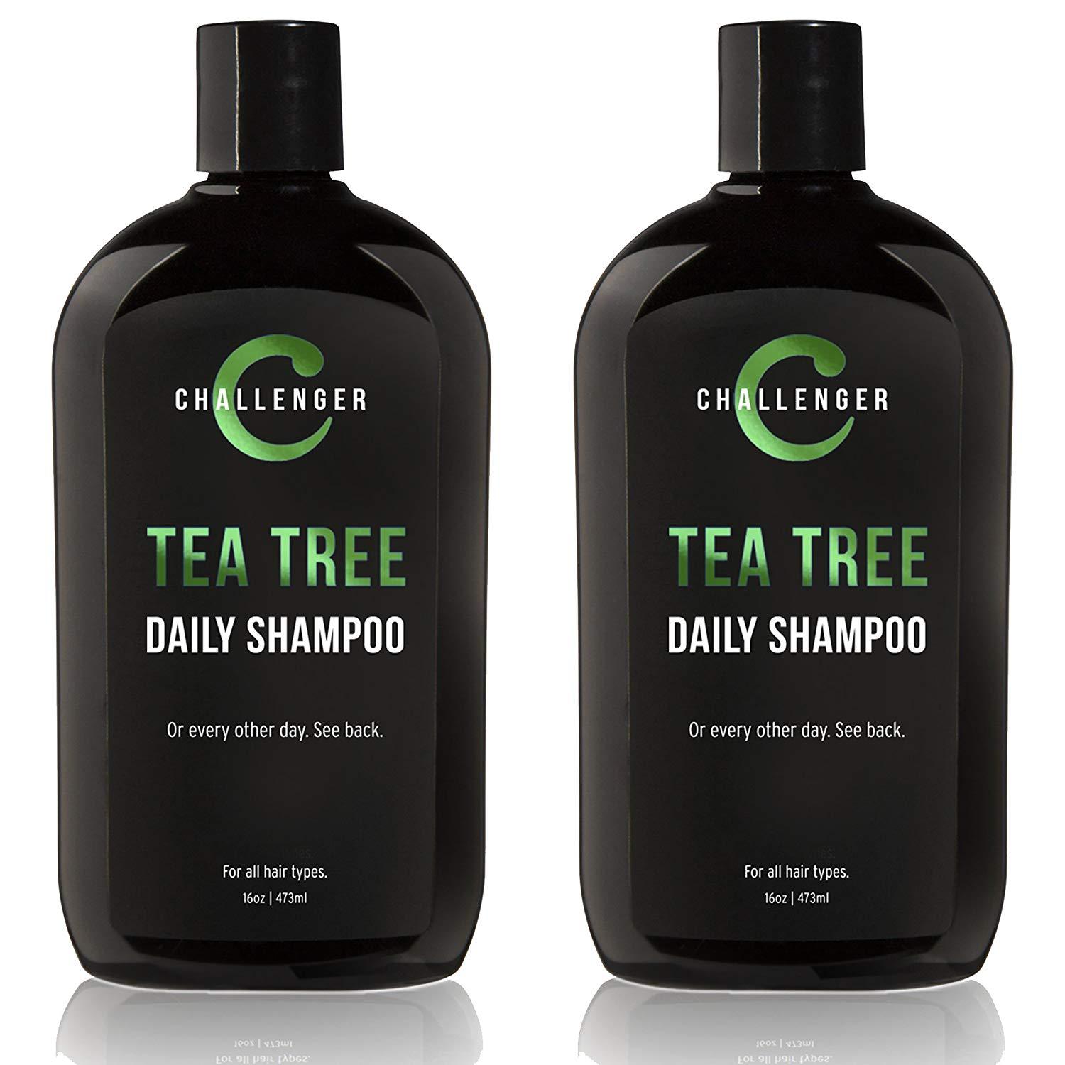 Challenger Tea Tree, Argan, Biotin, Shampoo - 2 pack 16oz - CHALLENGER MEN'S CARE