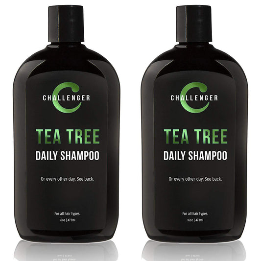 Challenger Tea Tree, Argan, Biotin, Shampoo - 2 pack 16oz - CHALLENGER MEN'S CARE